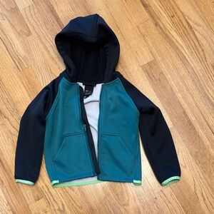 Burton crown weatherproof full zip fleece sweatshirt hooded 4T